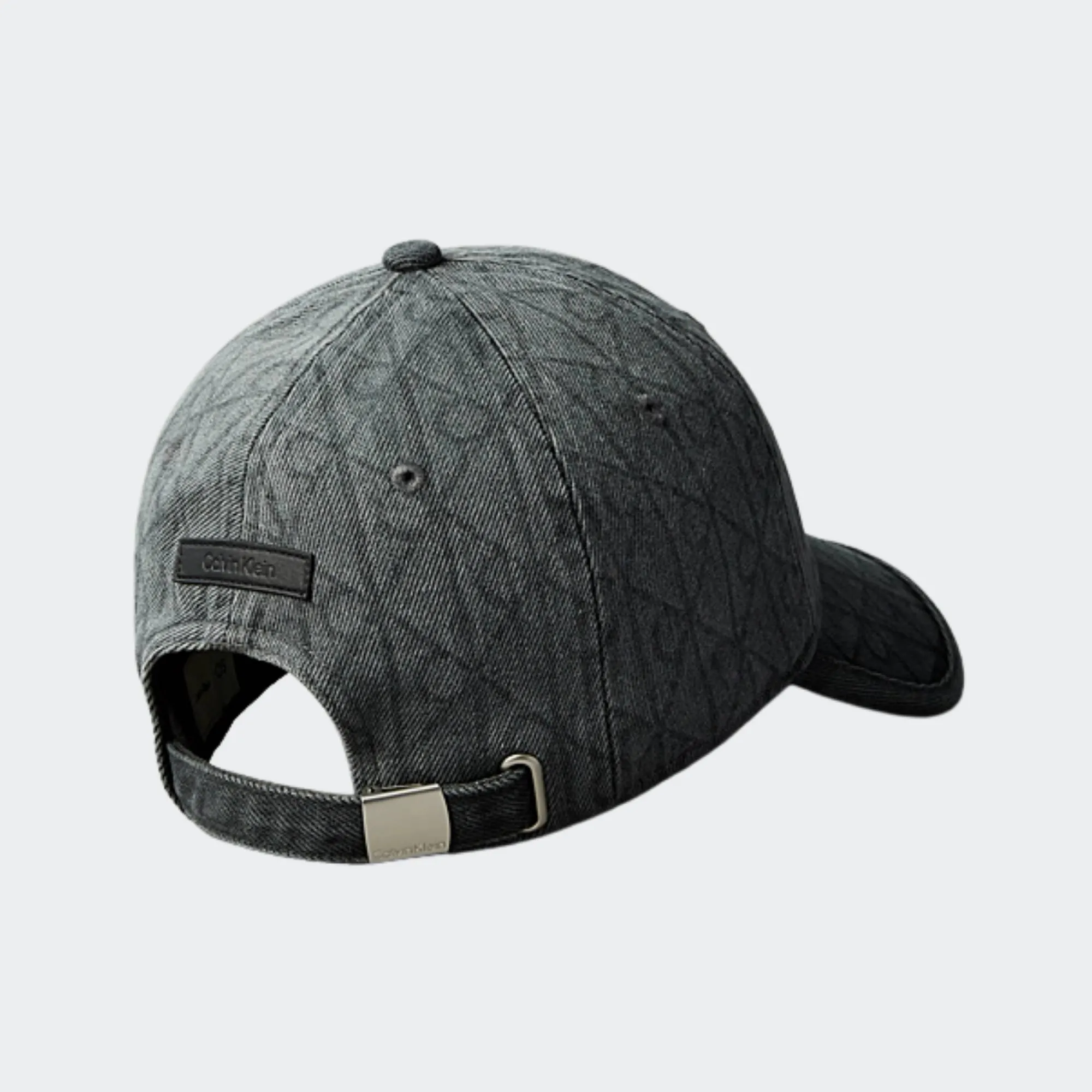 CALVIN KLEIN JEANS DENIM BURNOUT PATCH CAP
