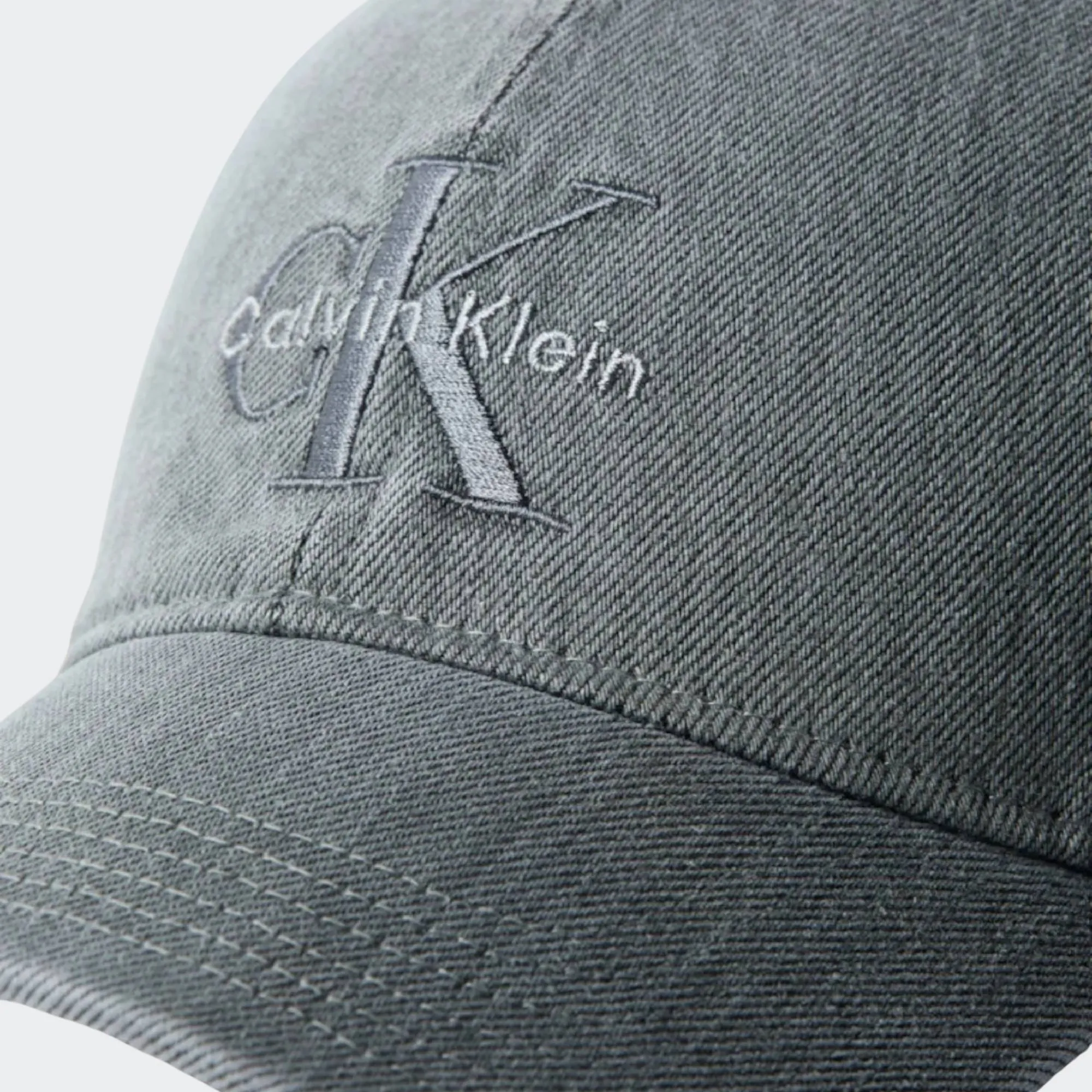 CALVIN KLEIN JEANS MONOLOGO EMBROIDERY DENIM CAP