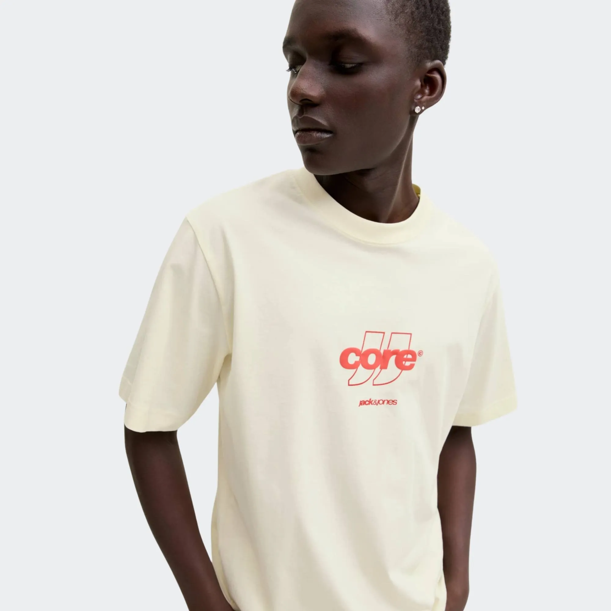 JACK & JONES CLUB FRONT PRINT TEE