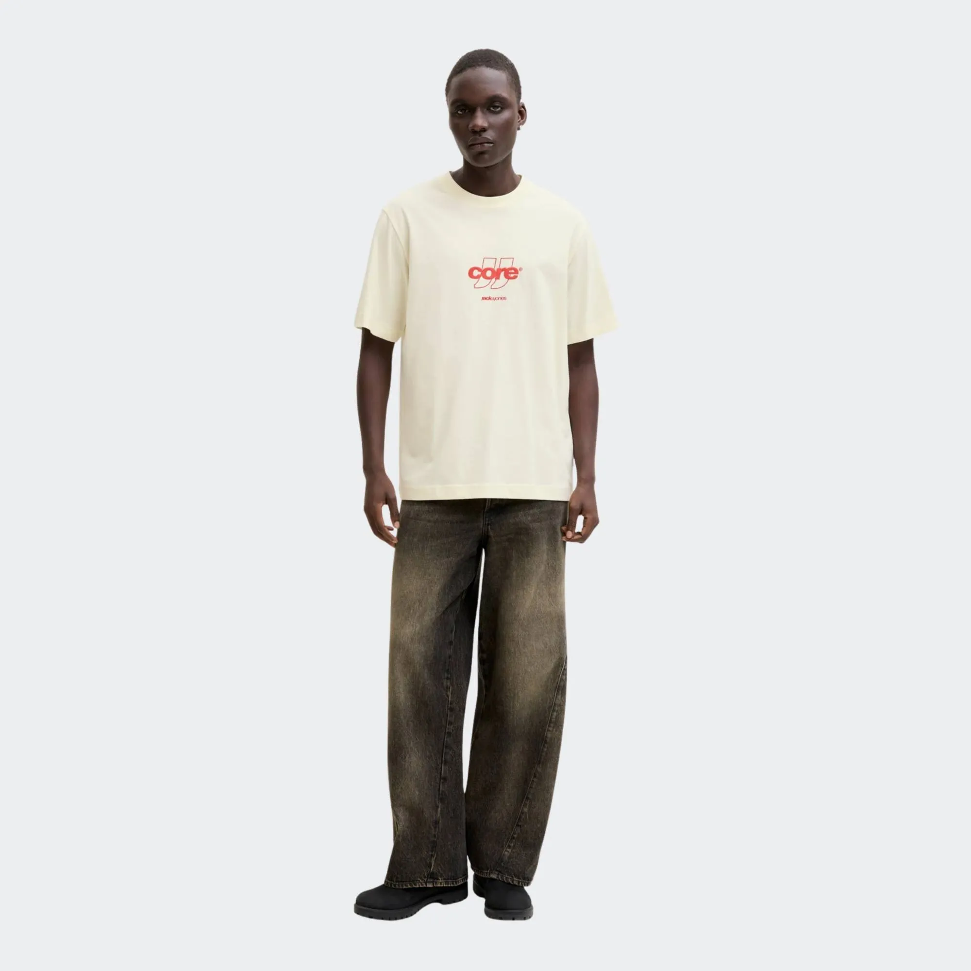 JACK & JONES CLUB FRONT PRINT TEE