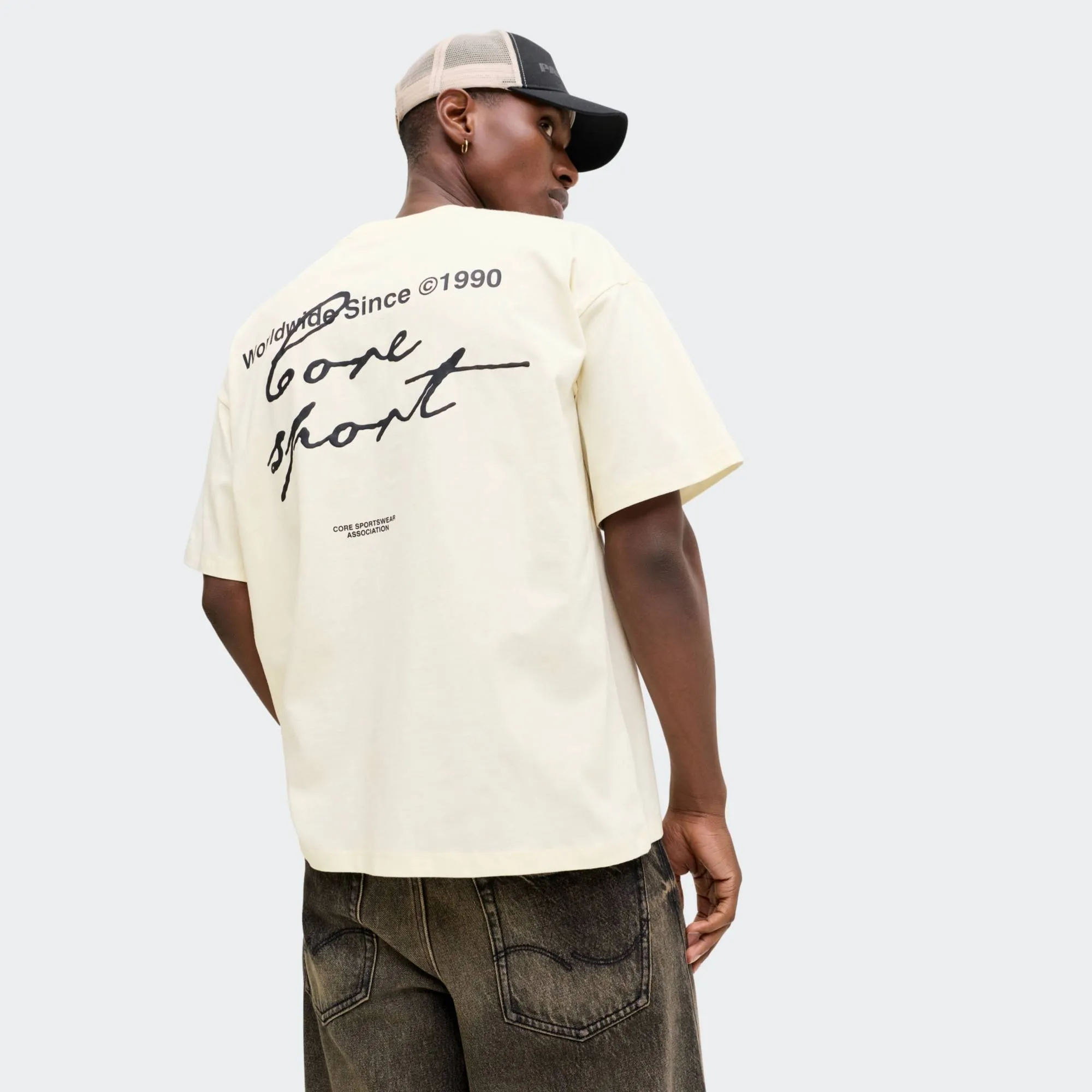 JACK & JONES DUST SCRIPT BACK TEE