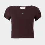 CALVIN KLEIN JEANS WOVEN LABEL 2X2 RIB BABY TEE