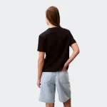 CALVIN KLEIN WOVEN LABEL BABY RIB CROP