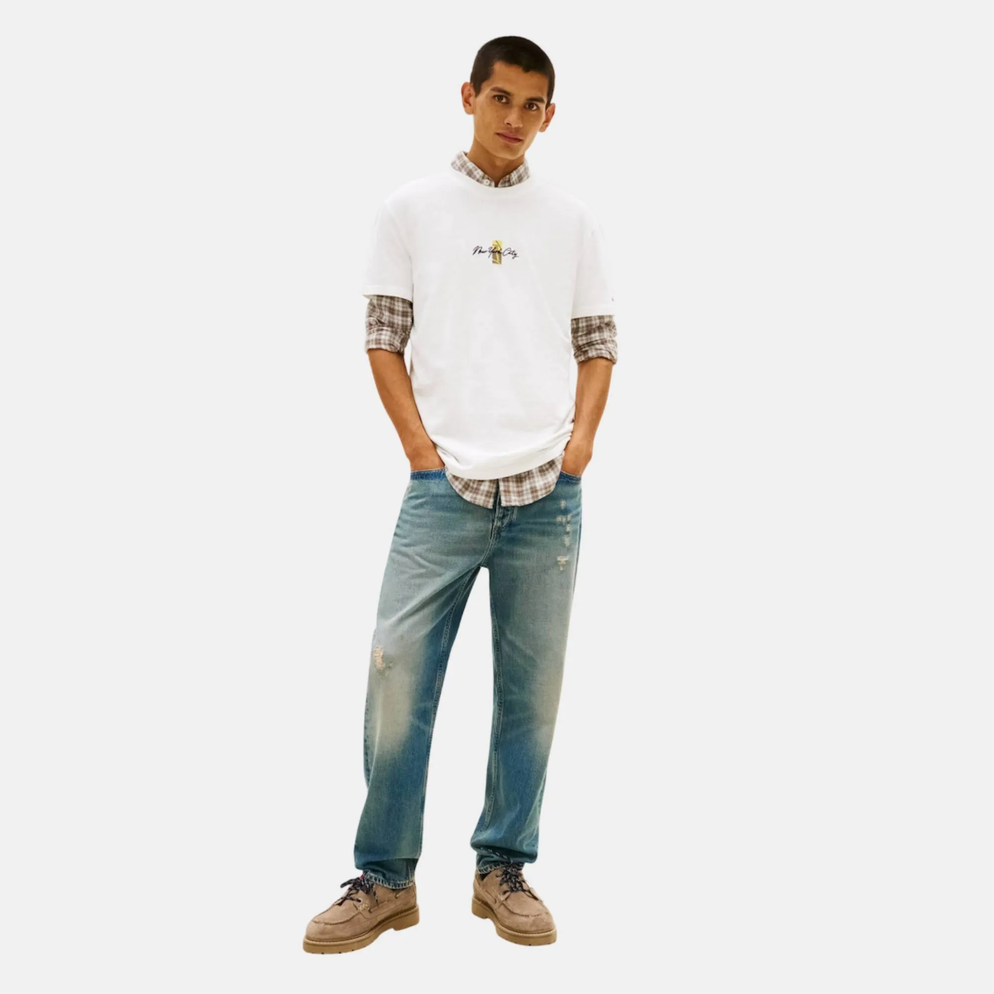 TOMMY JEANS SIGN BLOCK SS TEE