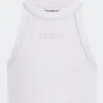 GUESS DYE RIB CROP TEE