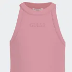GUESS DYE RIB CROP TEE