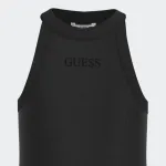 GUESS DYE RIB CROP TEE
