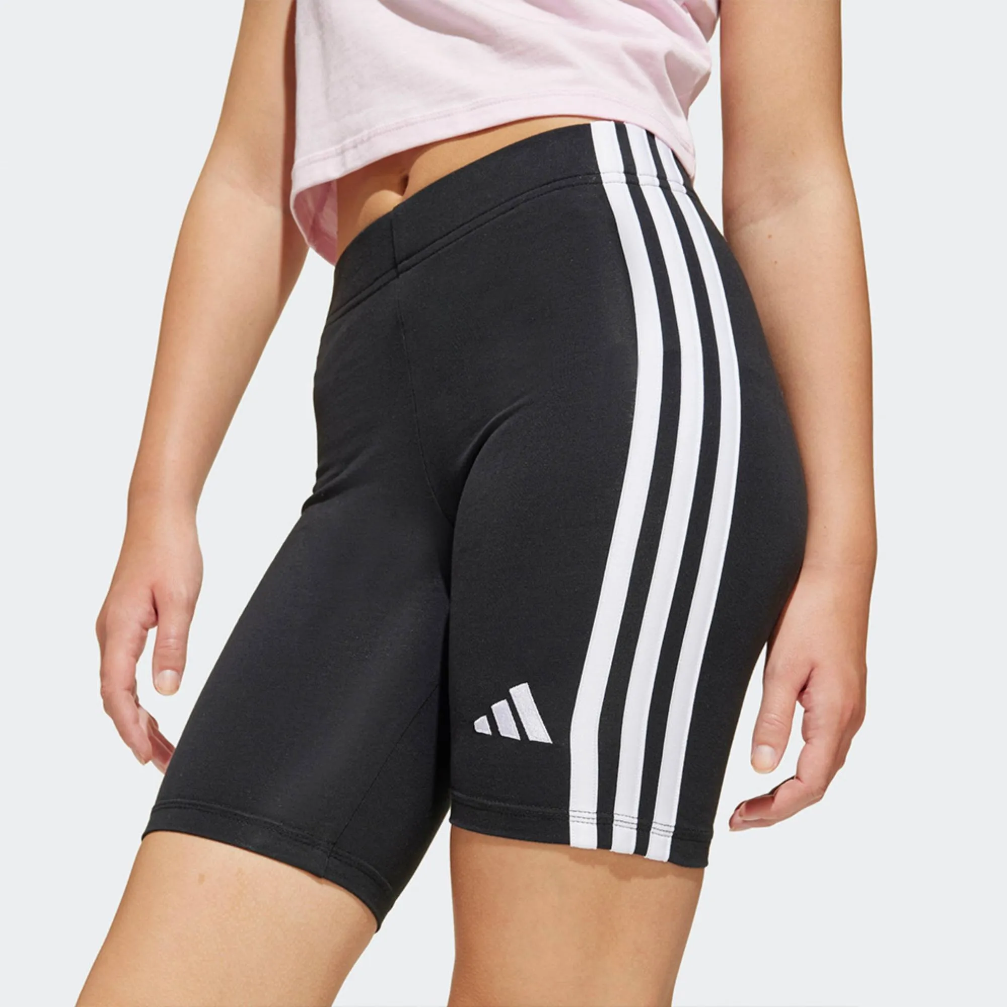 ADIDAS GIRLS 3-STRIPES SHORT TIGHT