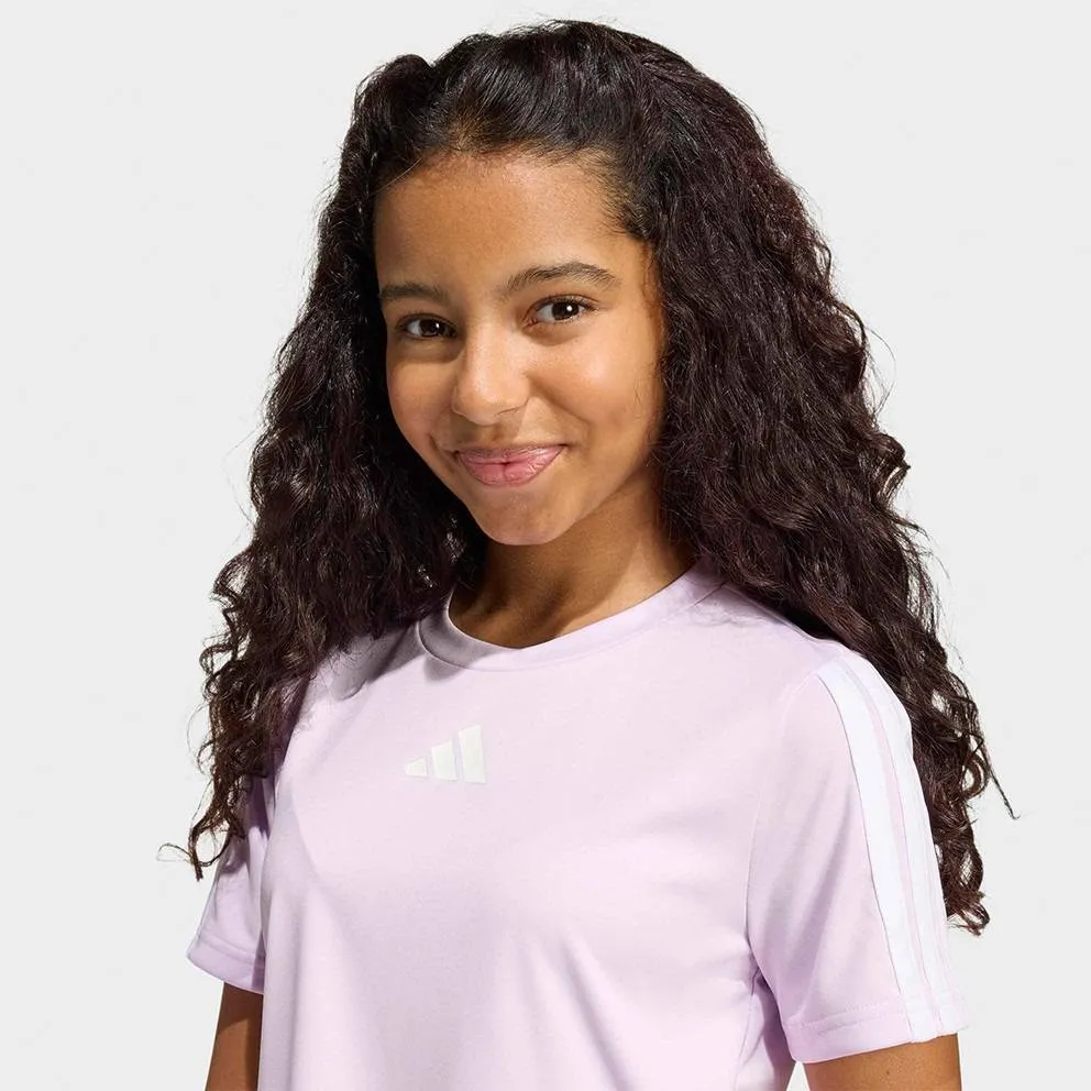 ADIDAS GIRLS TSHIRTR-ES 3-STRIPES SET