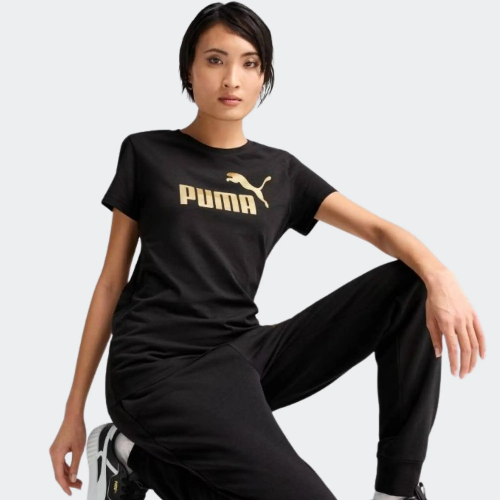 PUMA ESSENTIAL METALLIC LOGO TSHIRT