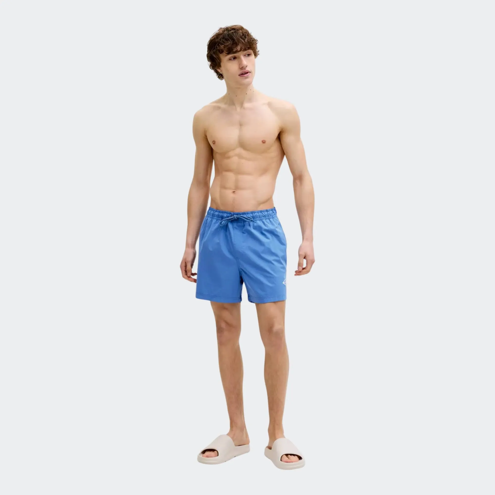 JACK & JONES MAUI TROPIC SOLID SWIM SHORTS REGULAR