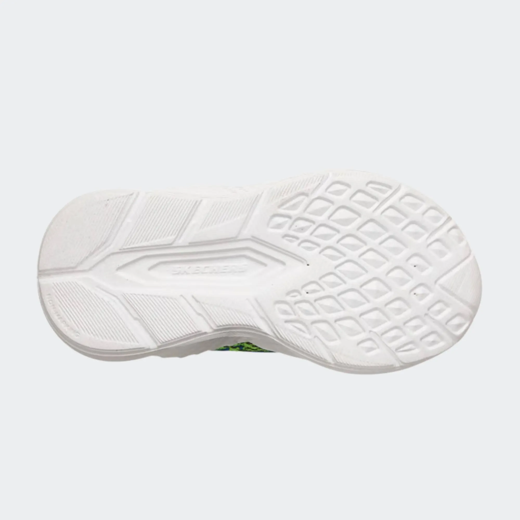 SKECHERS LIGHTED GORE & STRAP SNEAKER WITH TEXTURED MIDSOLE