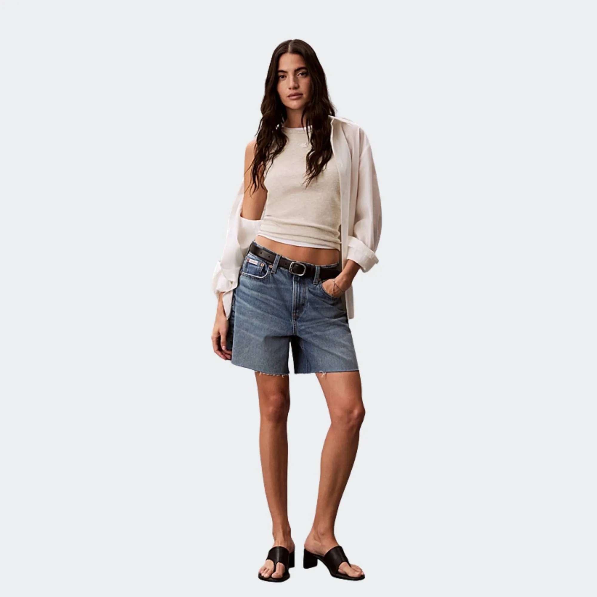 CALVIN KLEIN MONOGRAM PATCH WAFFLE TEE