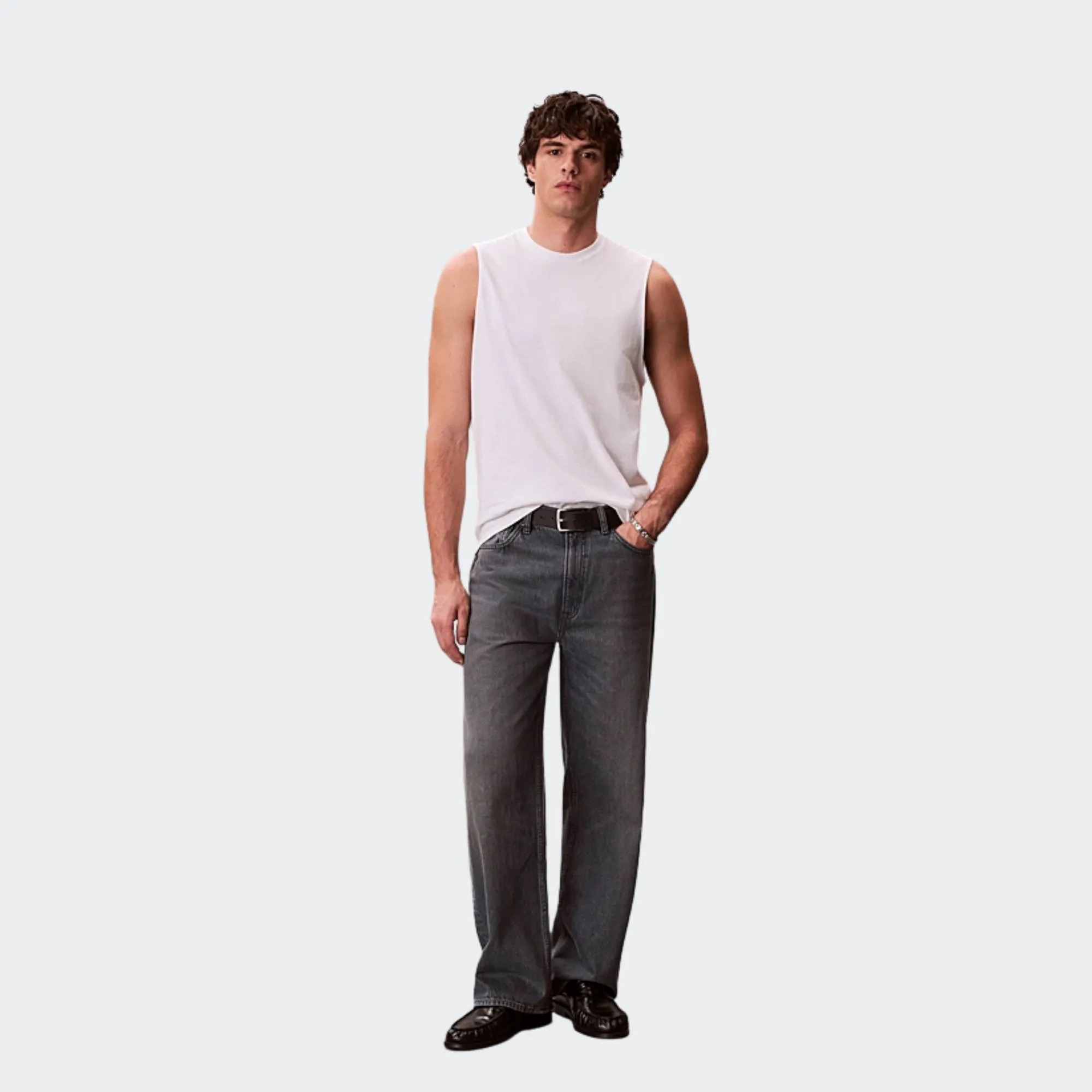 CALVIN KLEIN JERSEY BADGE MUSCLE TANK