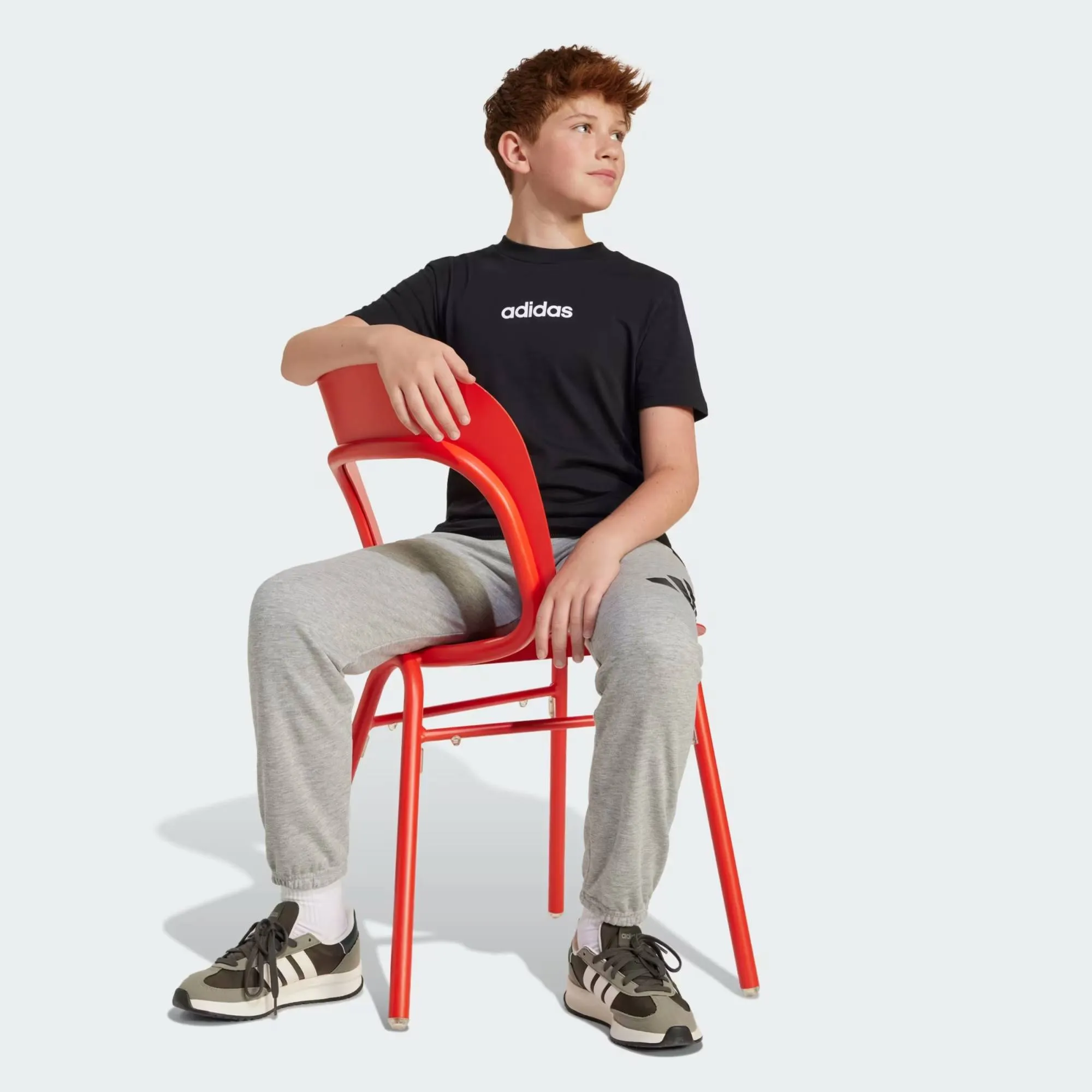 ADIDAS BOYS LINEAR TSHIRT