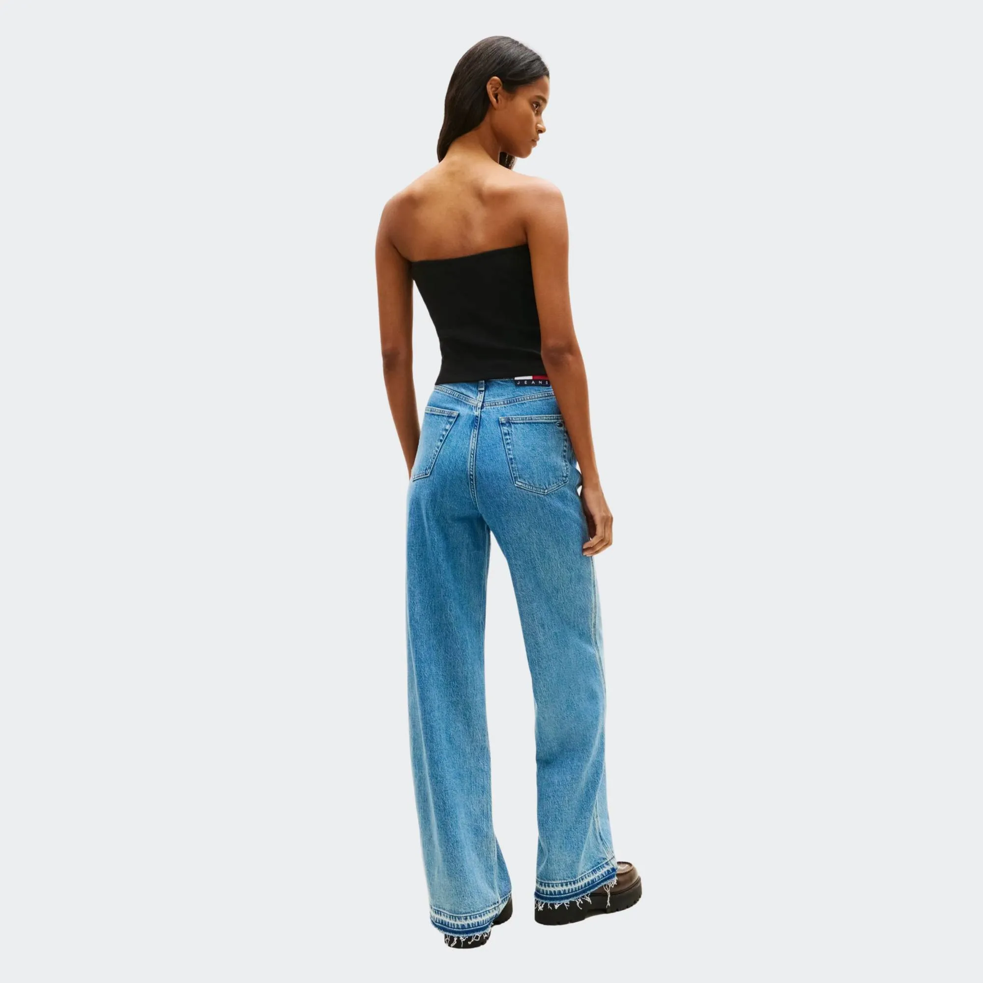 TOMMY JEANS SLIM BANDEAU RIB TOP