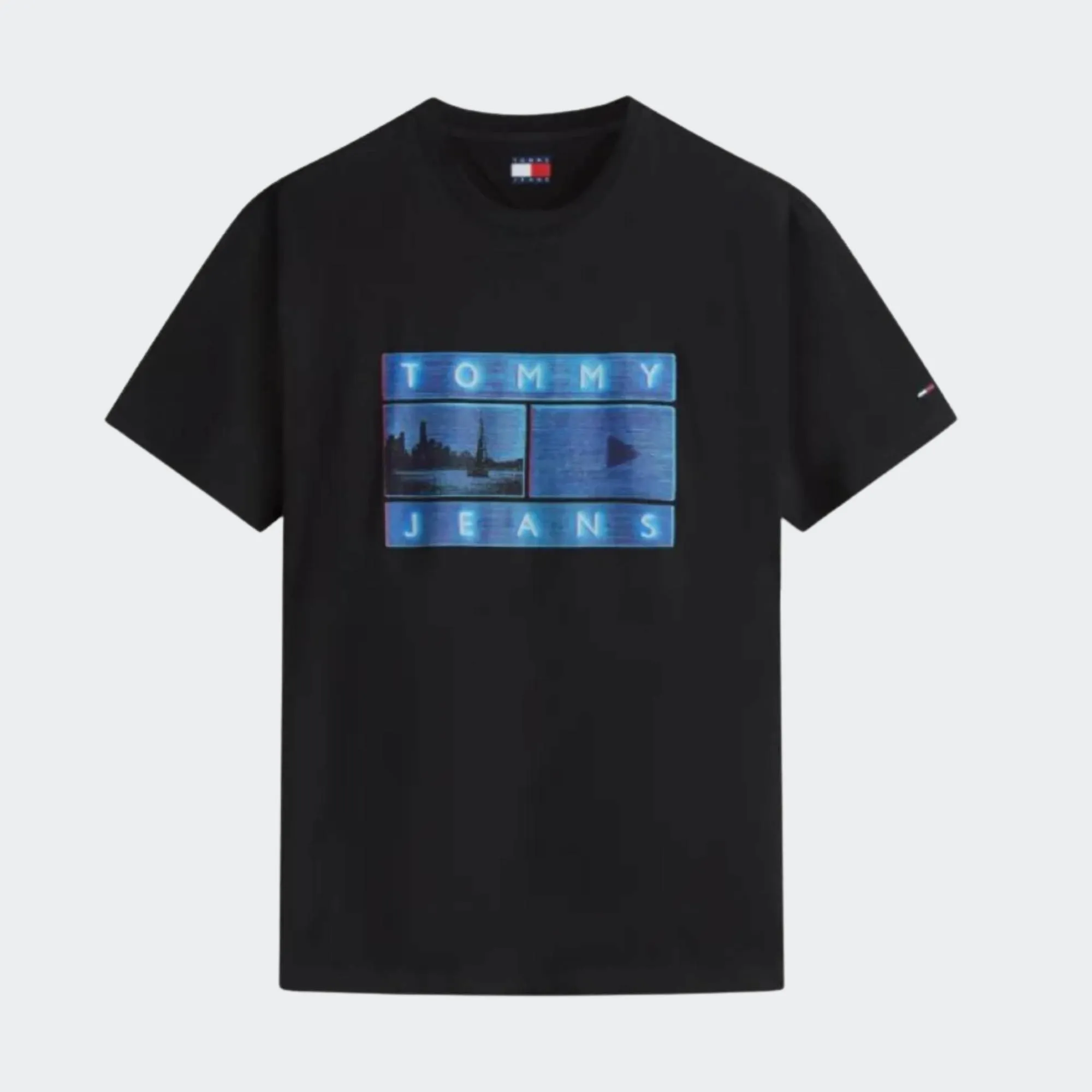 TOMMY JEANS MENS REGULAR PHOTO FLAG TEE