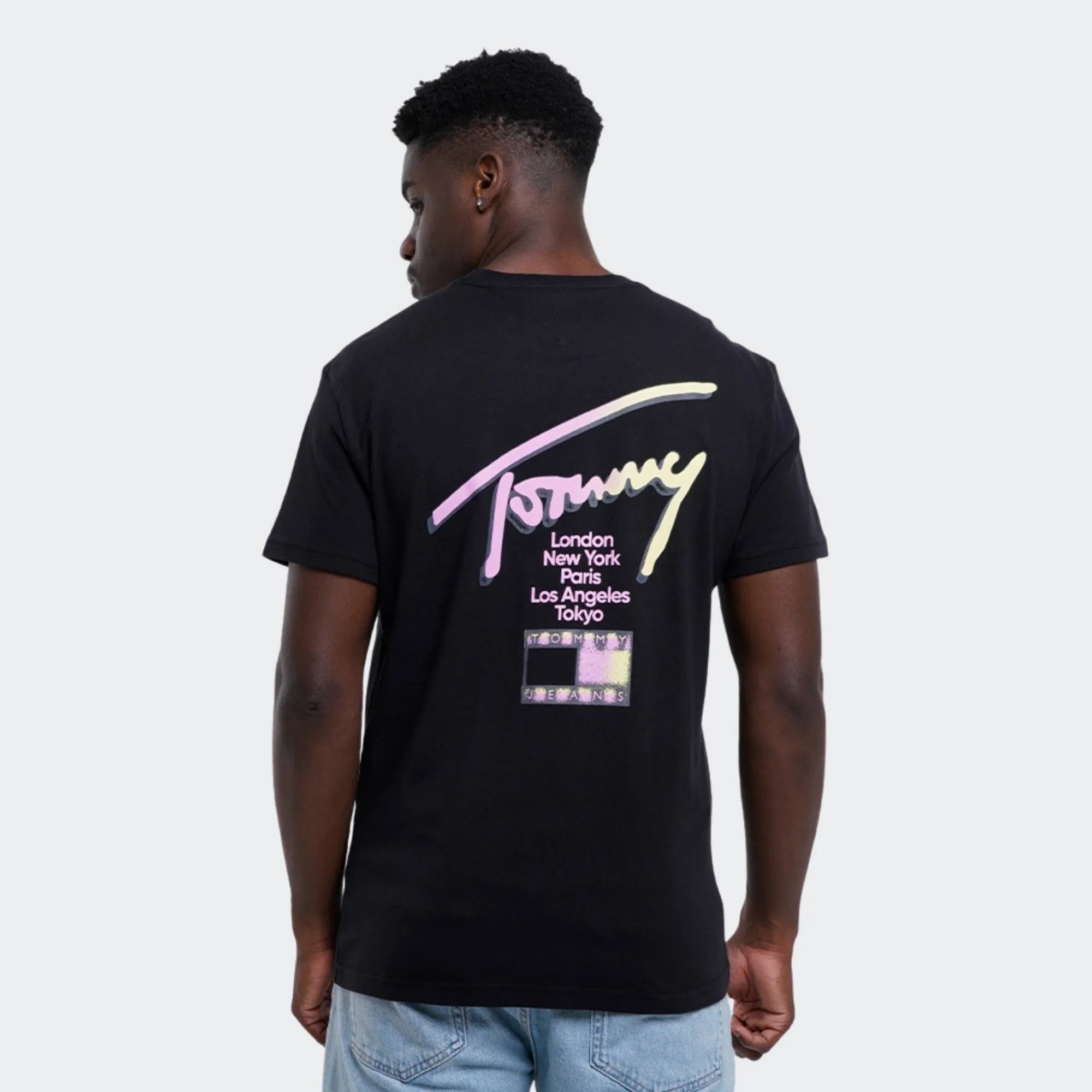 TOMMY JEANS MENS REGULAR CITY SIGN TEE