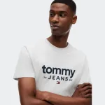 TOMMY JEANS MENS SLIM GRAPHIC TEE
