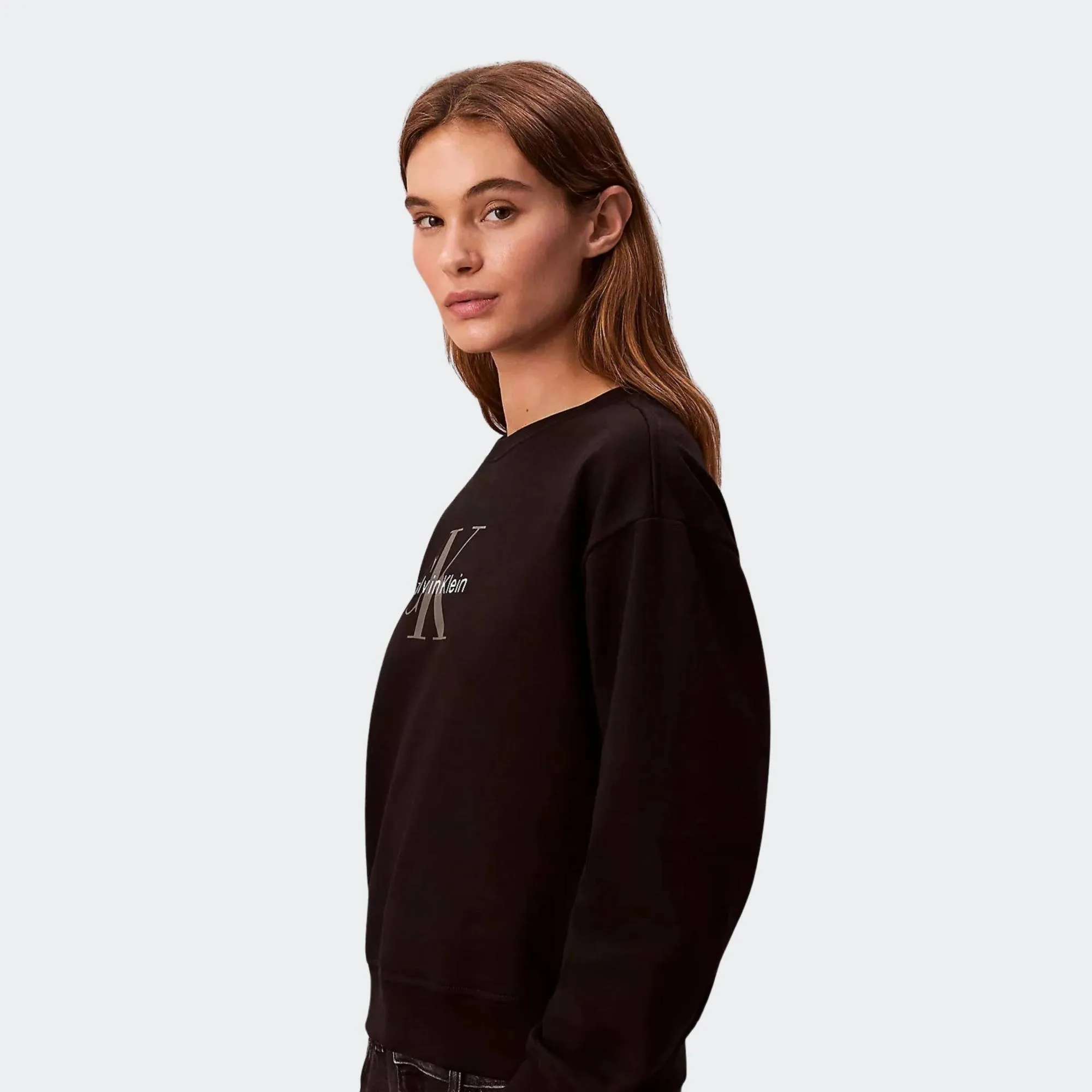 CALVIN KLEIN JEANS MONOLOGO FRENCH TERRY RELAXED CREW