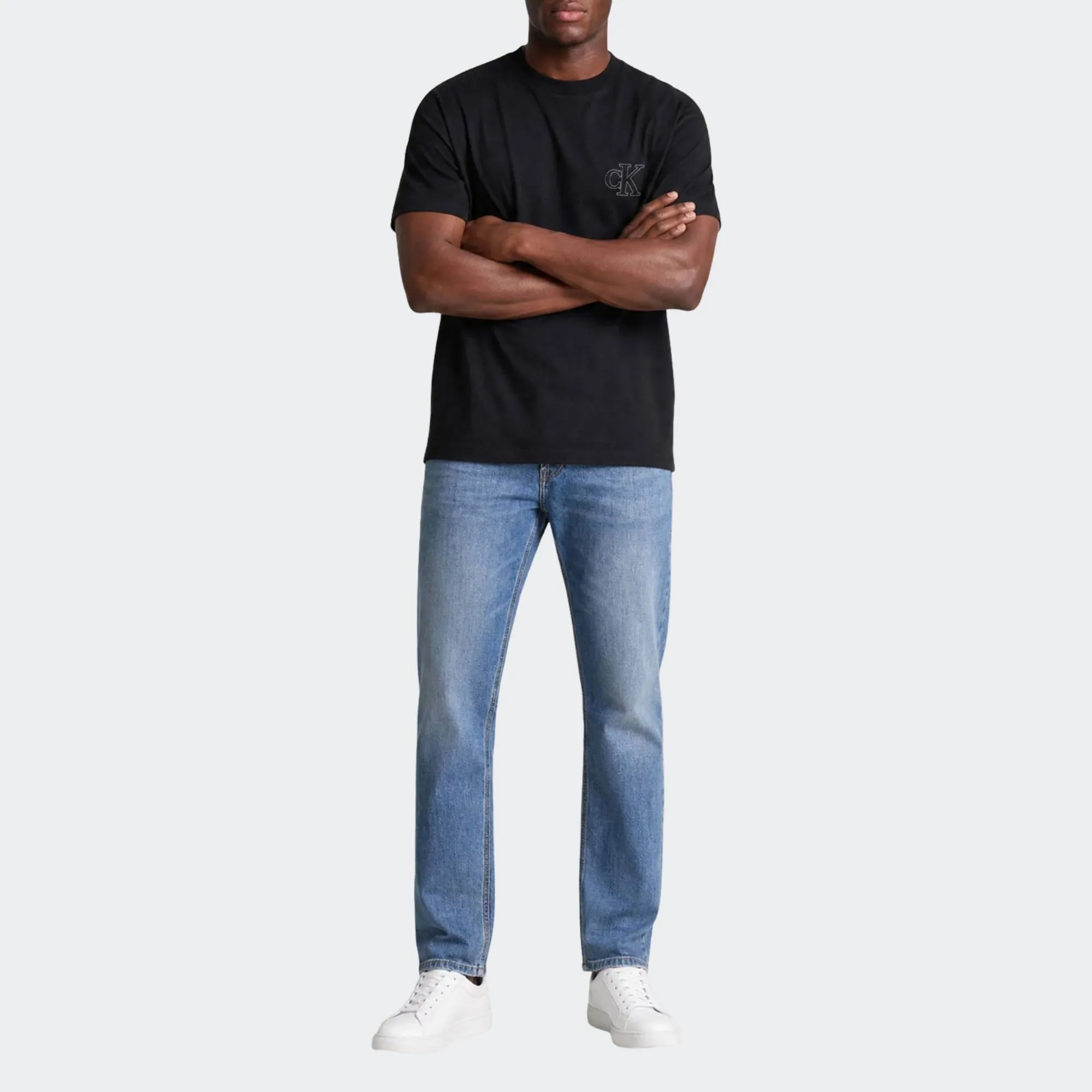 CALVIN KLEIN JEANS JERSEY EASY MONOGRAM PUFF TEE