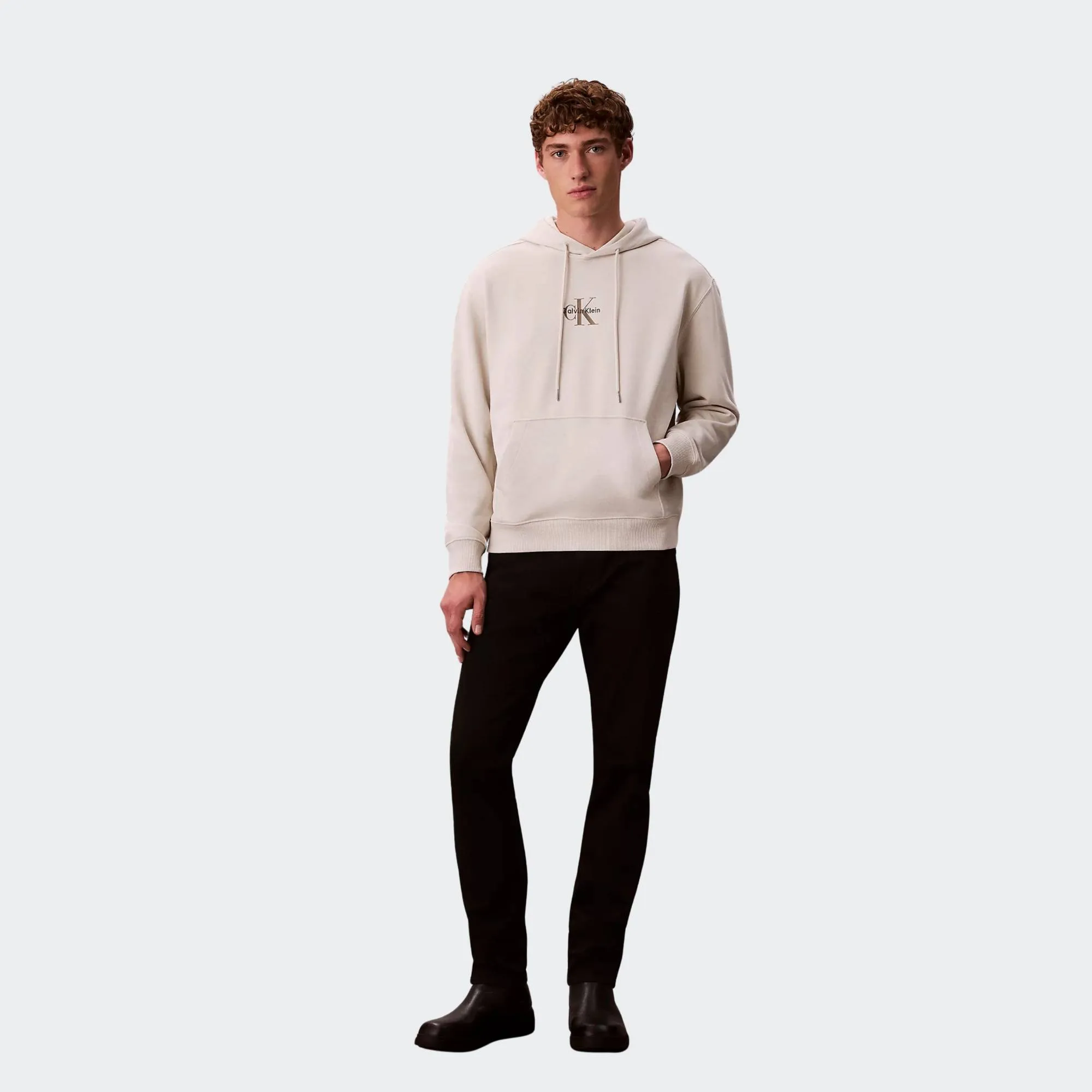 CALVIN KLEIN JEANS 350TERRY MICRO MONOLOGO HOODIE