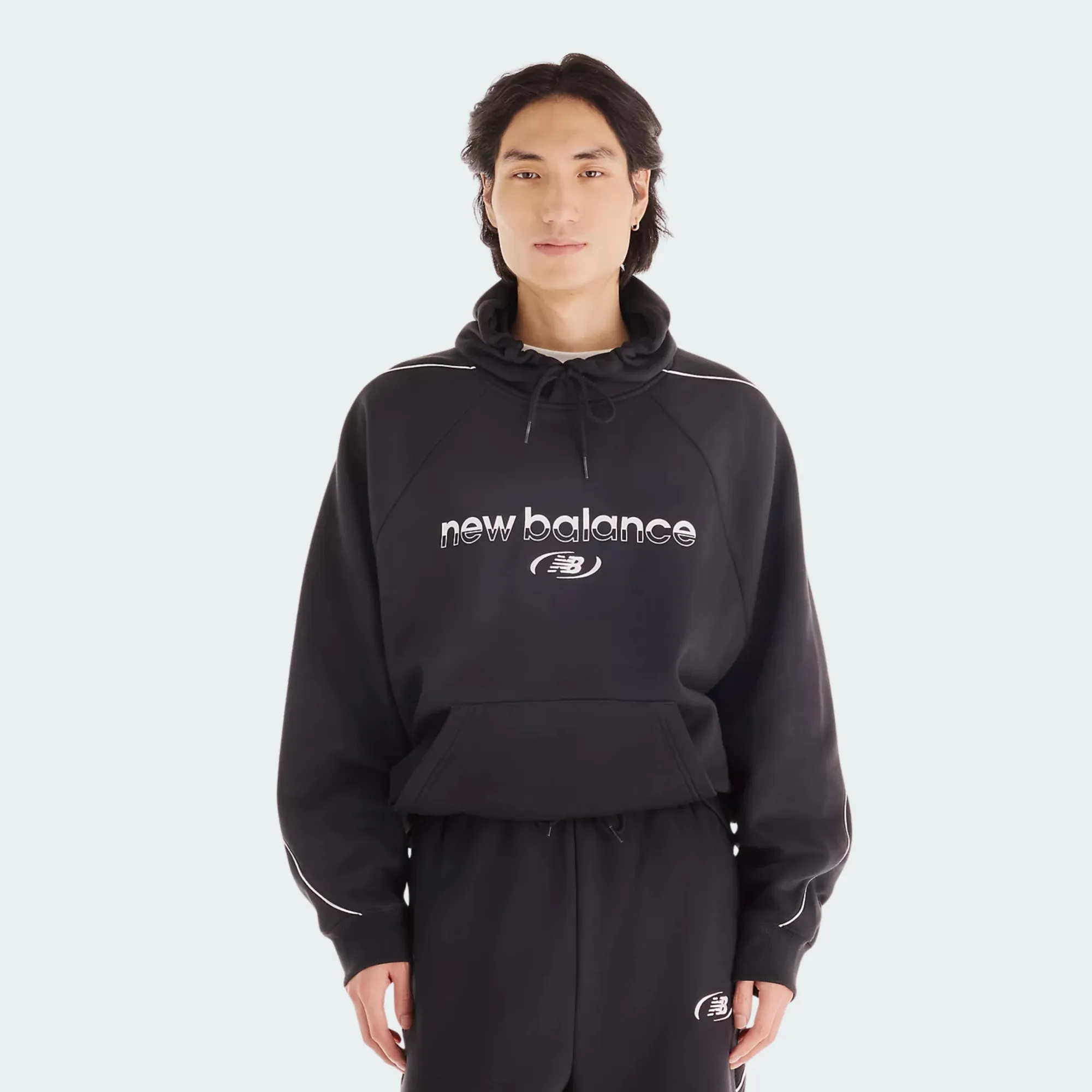 NEW BALANCE TRACKSIDE FLEECE HOODIE