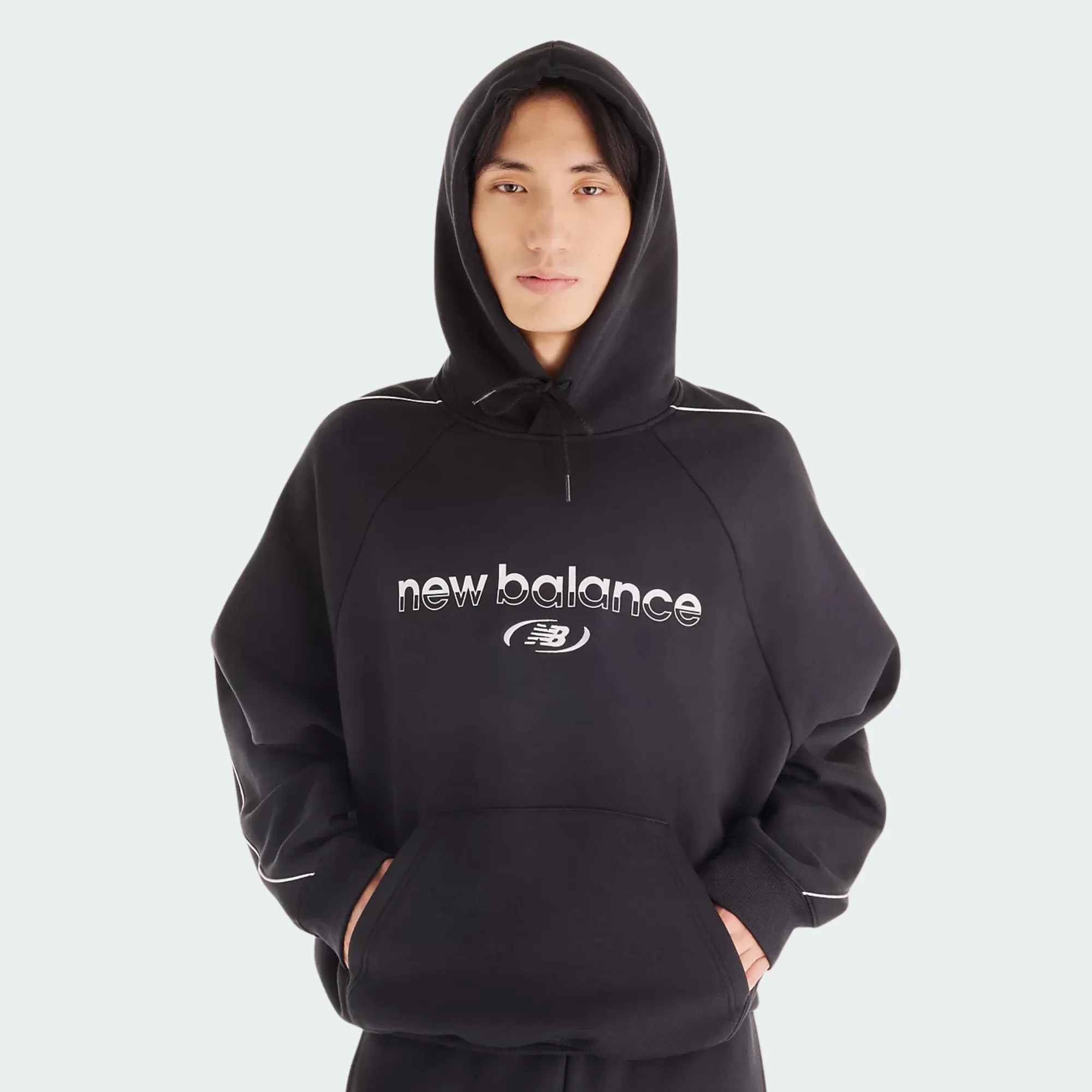 NEW BALANCE TRACKSIDE FLEECE HOODIE
