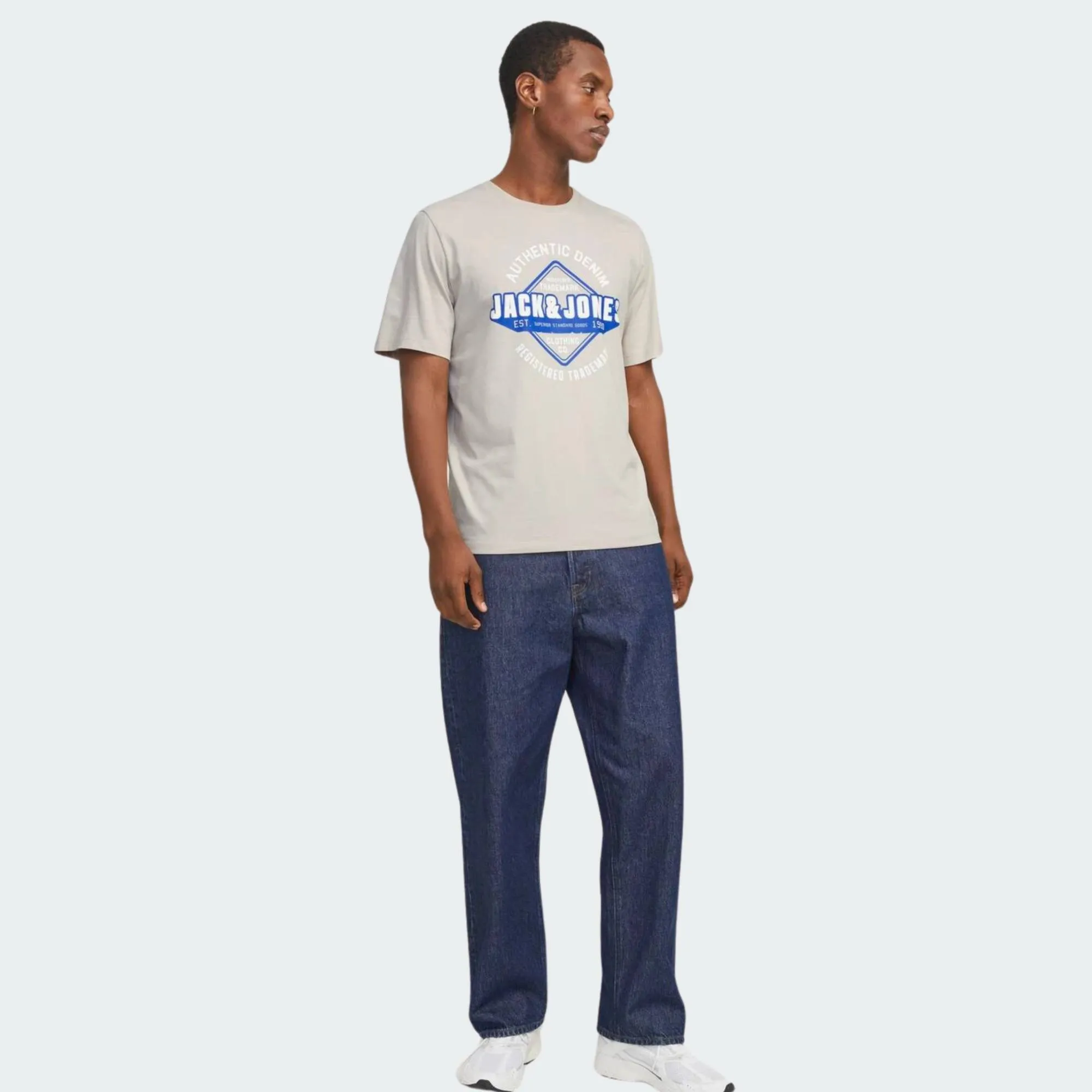 JACK & JONES LOGO TEE O-NECK