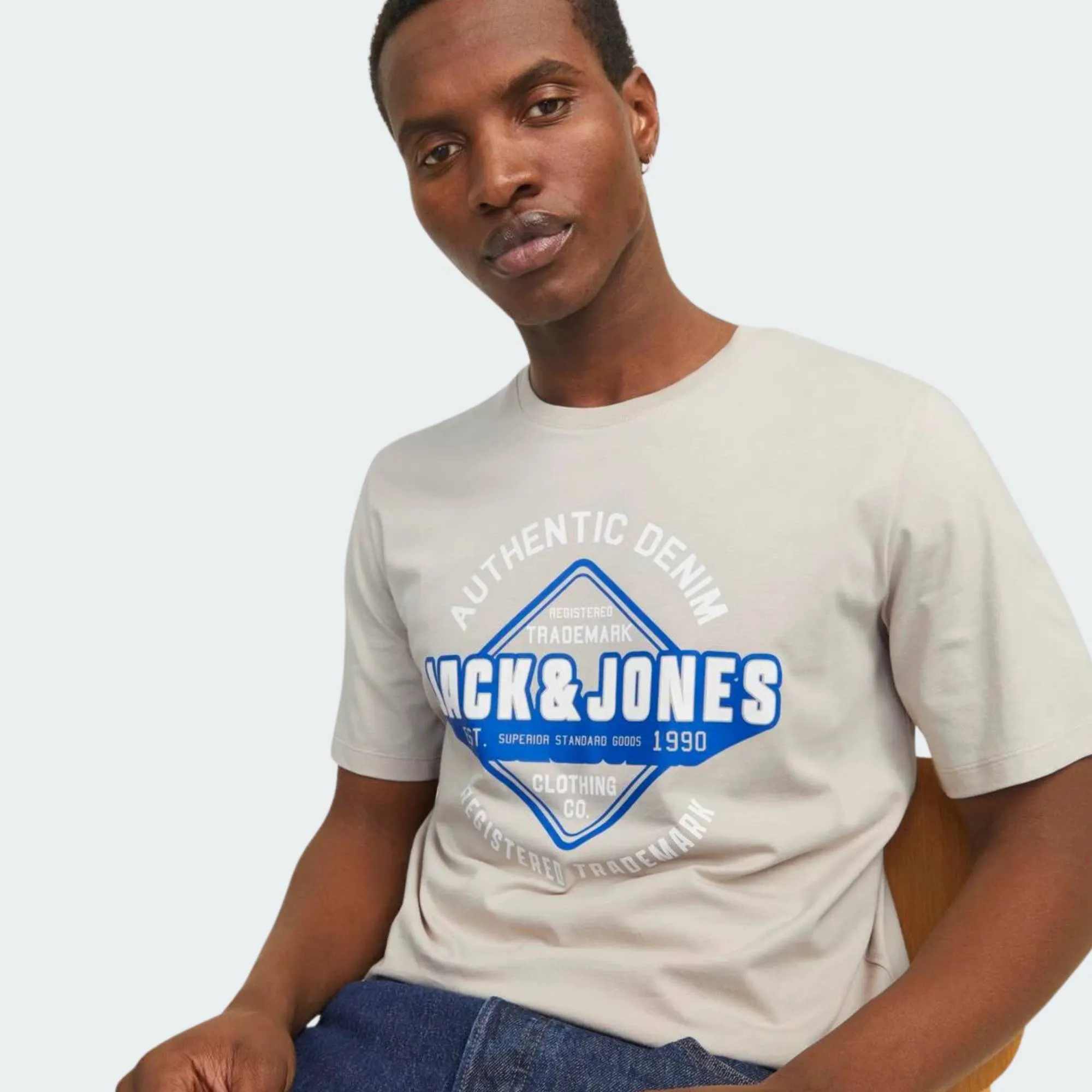 JACK & JONES LOGO TEE O-NECK