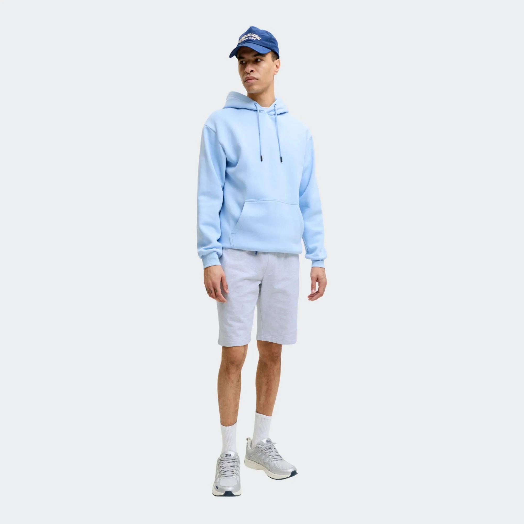 JACK & JONES GORDON COLLEGE SWEAT SHORTS MID