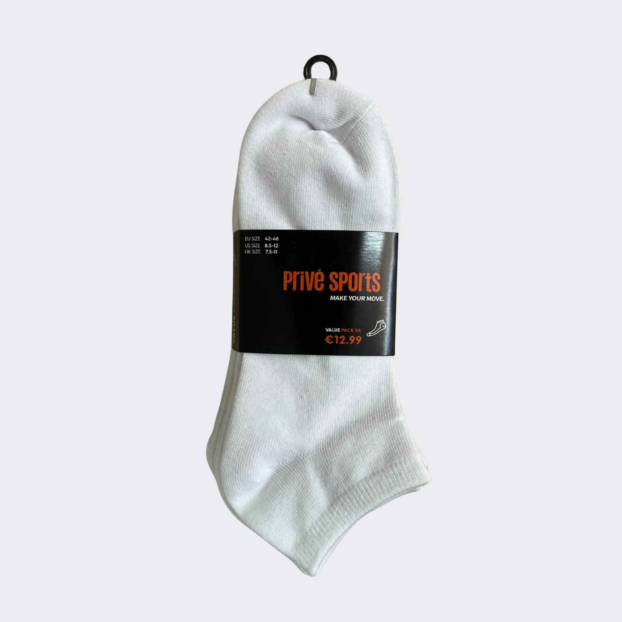 PRIVE SPORTS 5PACK LOW CUT UNISEX SOCKS