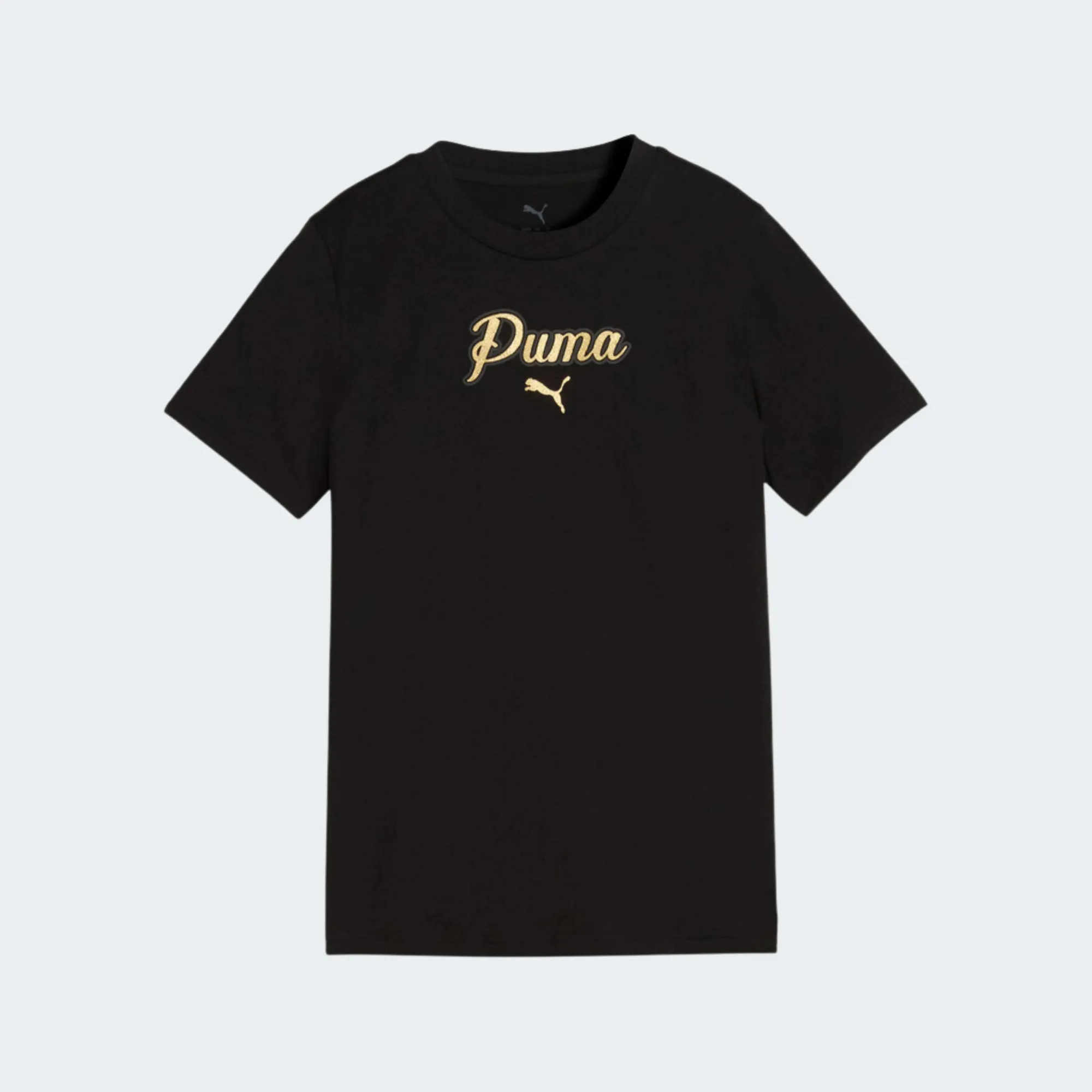 PUMA ESSENTIALS SCRIPT GLITTER TEE GIRLS