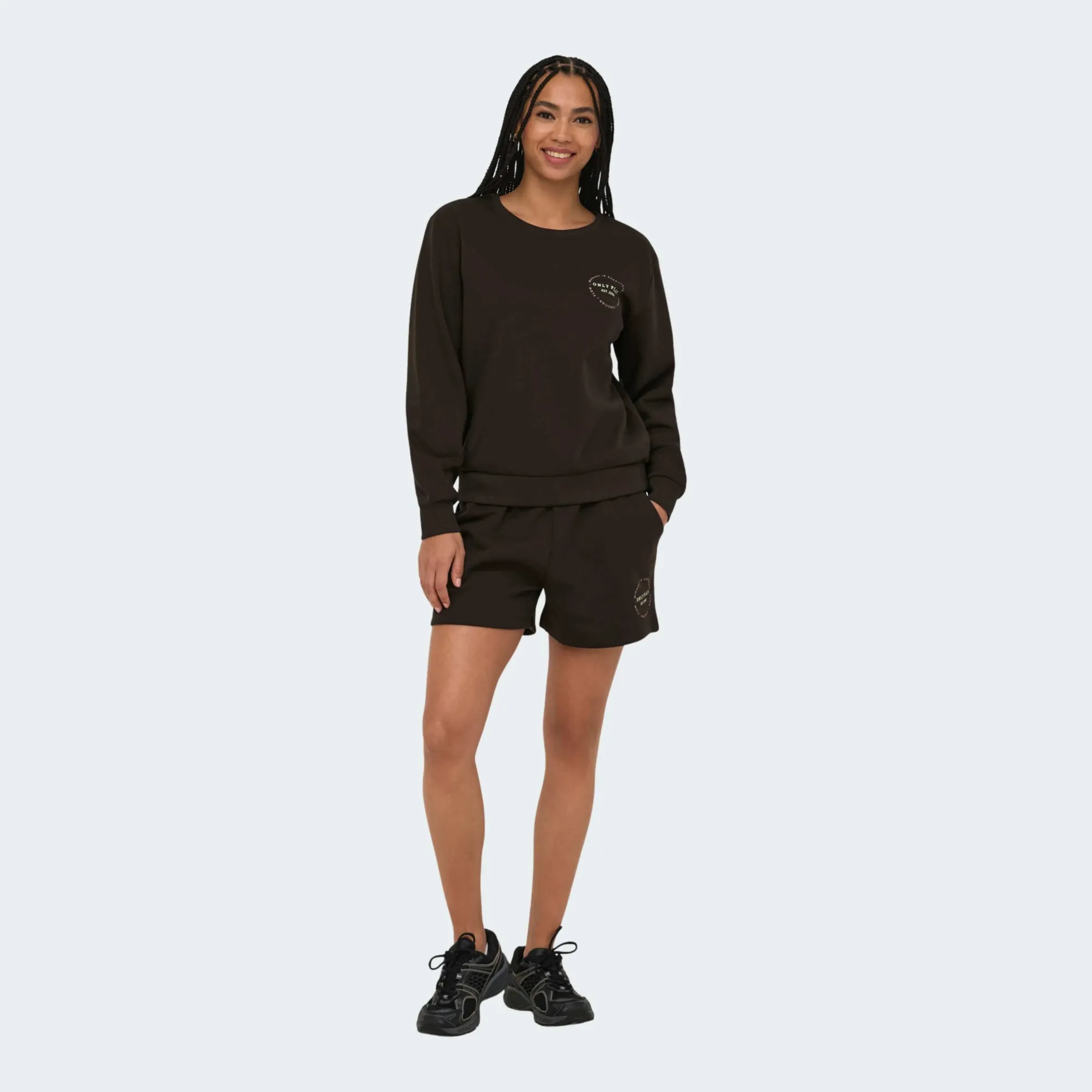 ONLY PLAY CAVA LIFE HIGH WAIST BRUSH SWEAT SHORTS