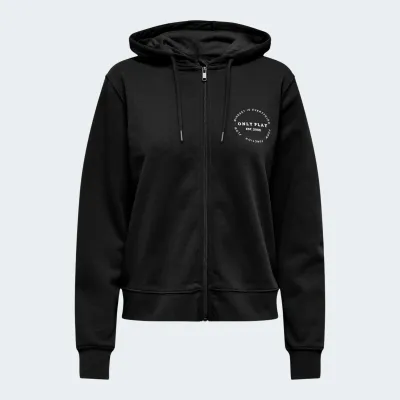 ONLY PLAY CAVA HOOD ZIP LOOSE BRUSH SWEAT