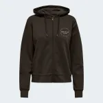 ONLY PLAY CAVA HOOD ZIP LOOSE BRUSH SWEAT