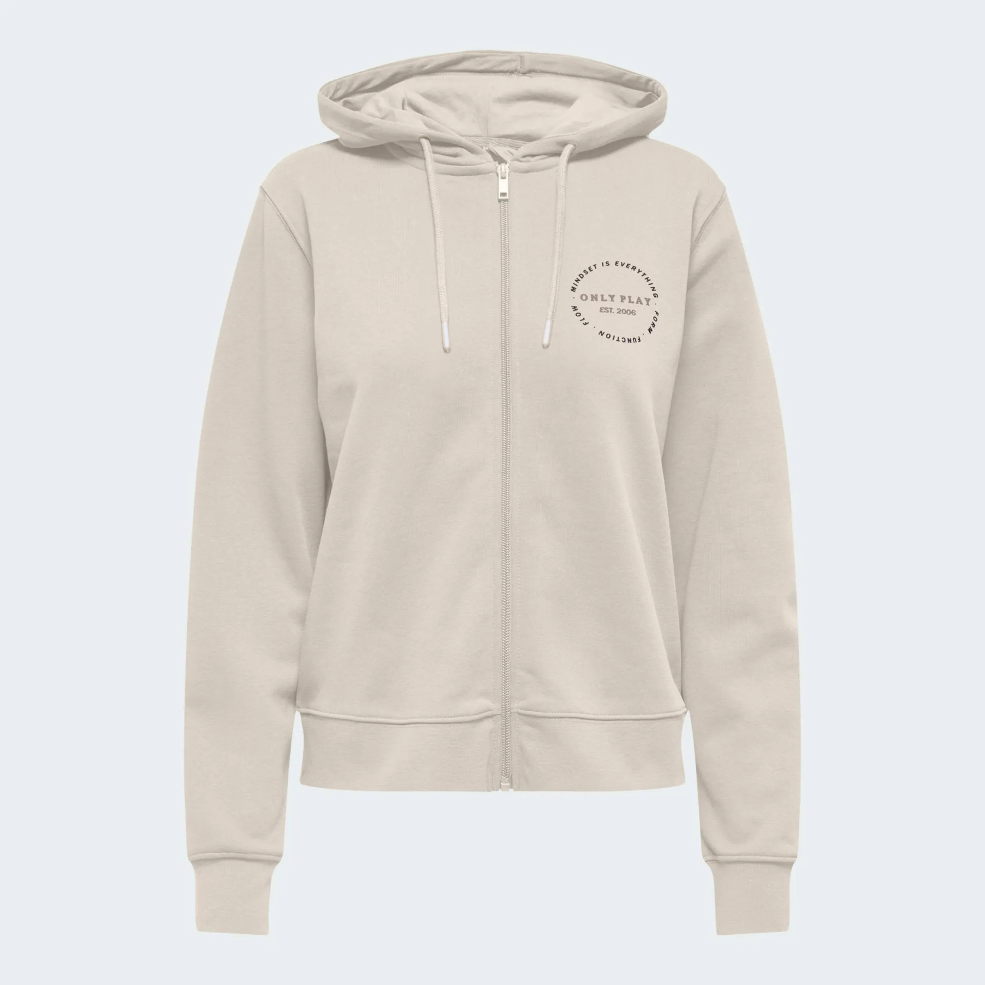 ONLY PLAY CAVA HOOD ZIP LOOSE BRUSH SWEAT