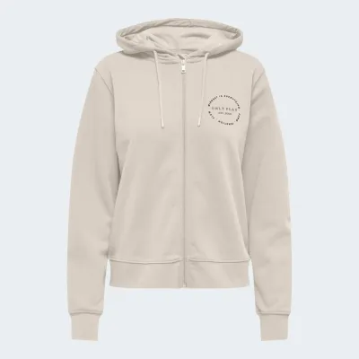 ONLY PLAY CAVA HOOD ZIP LOOSE BRUSH SWEAT