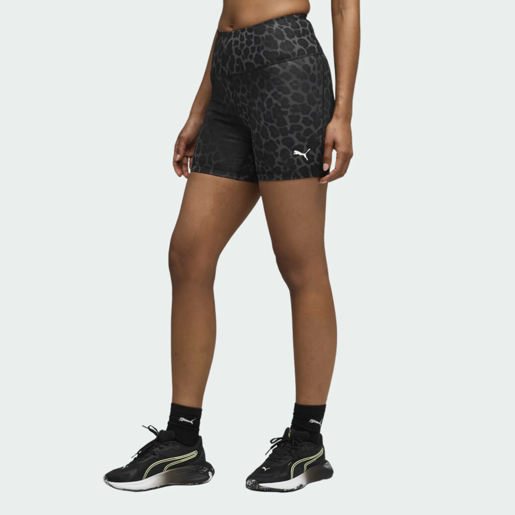PUMA WOMENS TAD ESSENTIAL SPOTTED HAZE SHORT TIGHT - HW 5
