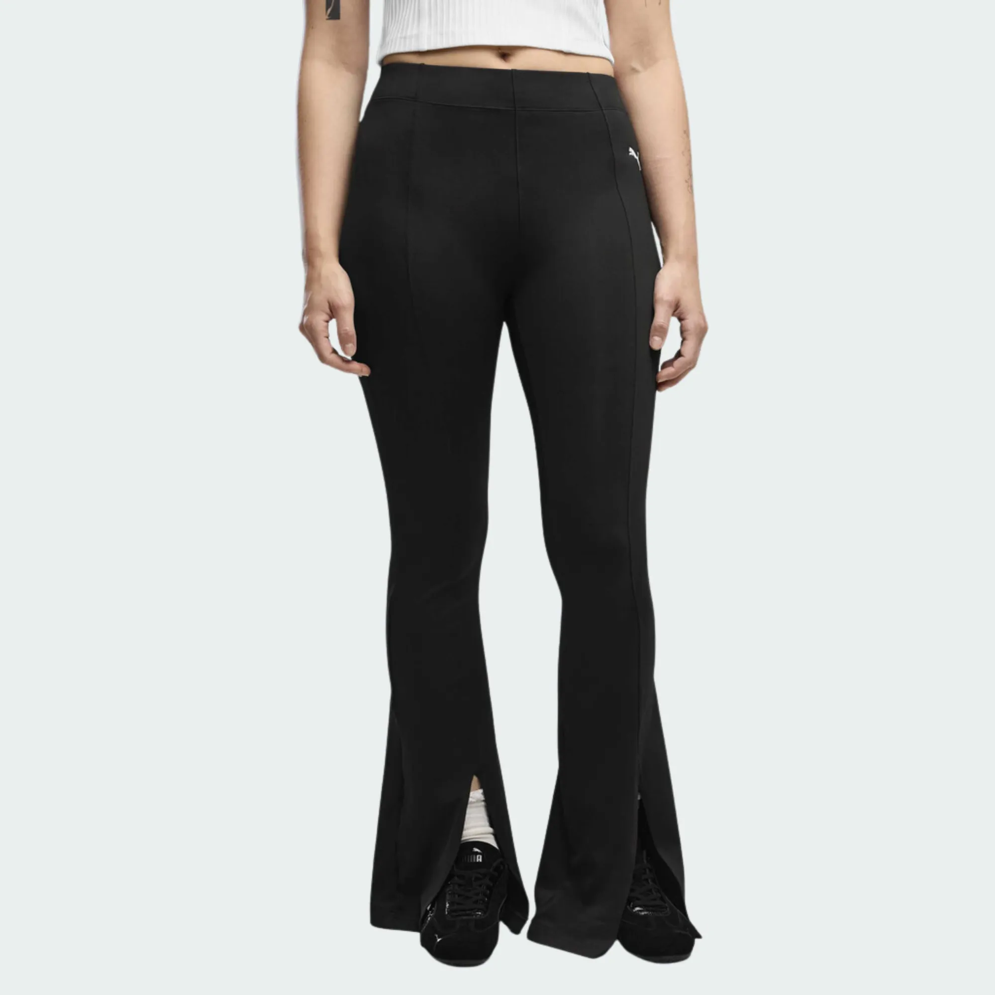 PUMA ESSENTIALS FLARED PINTUCK TIGHTS