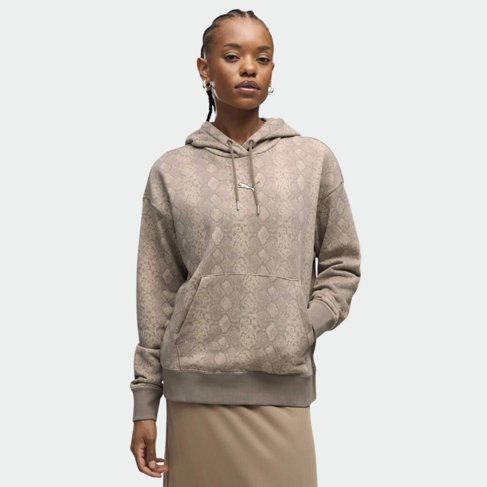 PUMA SNAKE PACK RELAXED AOP HOODIE TR