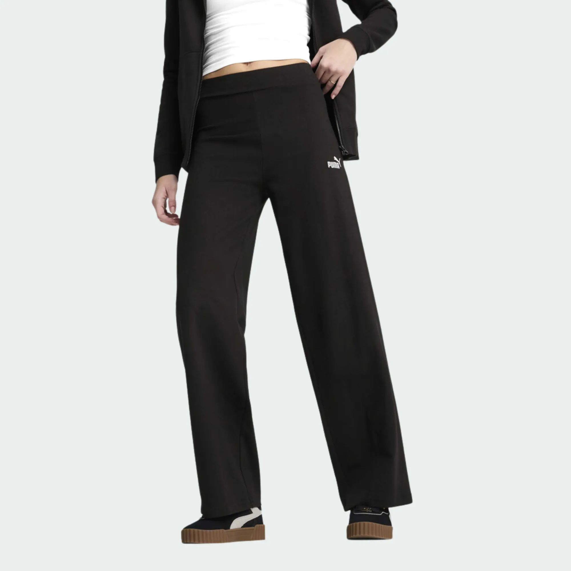 PUMA ESSENTIALS SMALL NO. 1 LOGO HIGH-WAIST STRAIGHT LEGGINGS