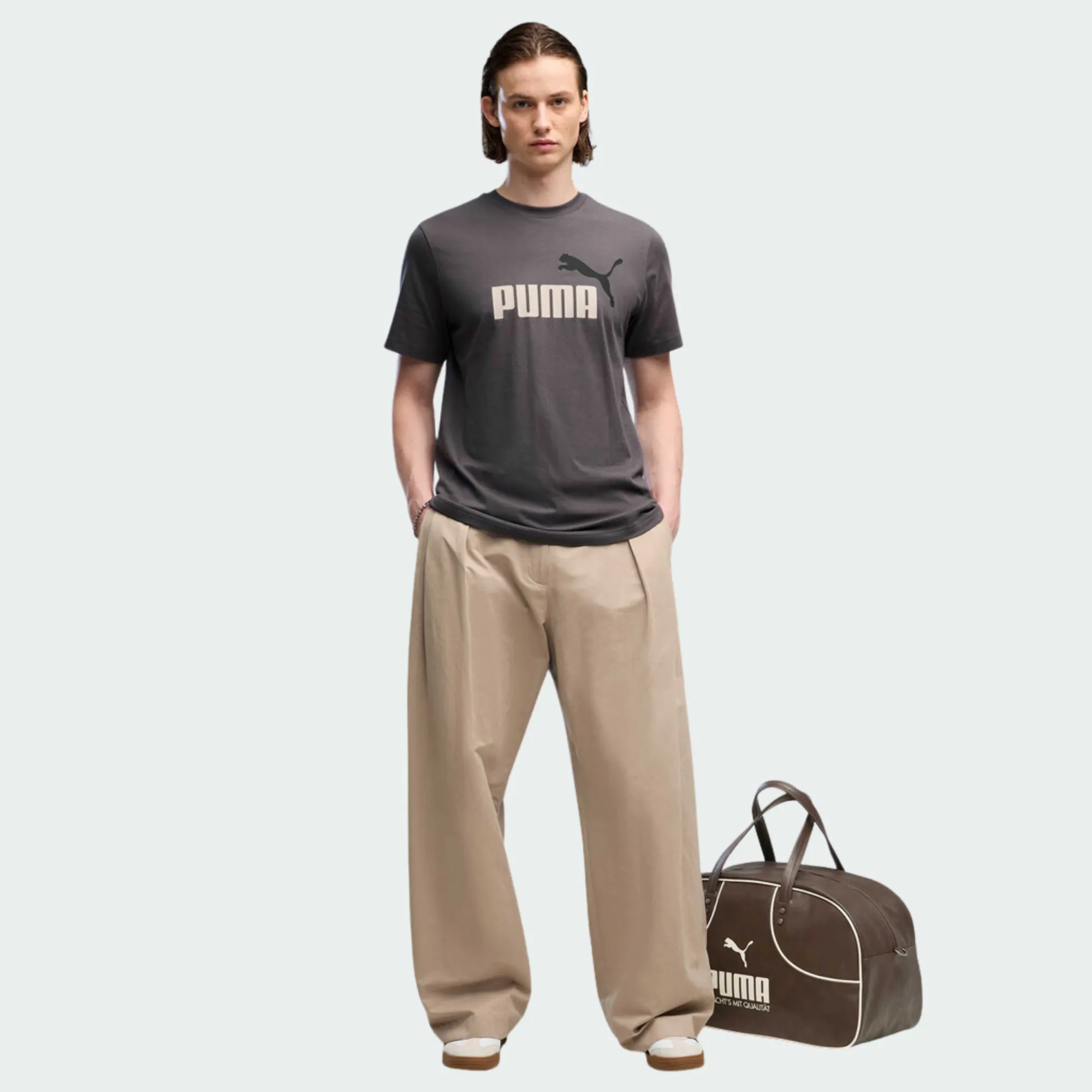 PUMA ESSENTIALS 2 COLOR NO. 1 LOGO TEE