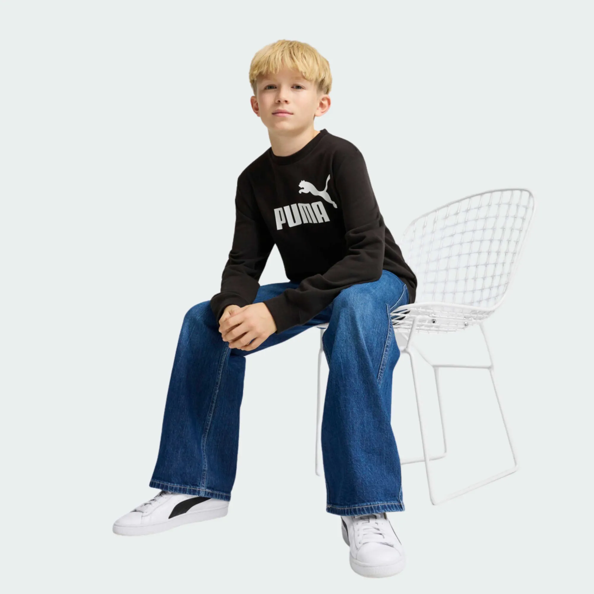PUMA ESSENTIALS NO. 1 LOGO CREW BOYS