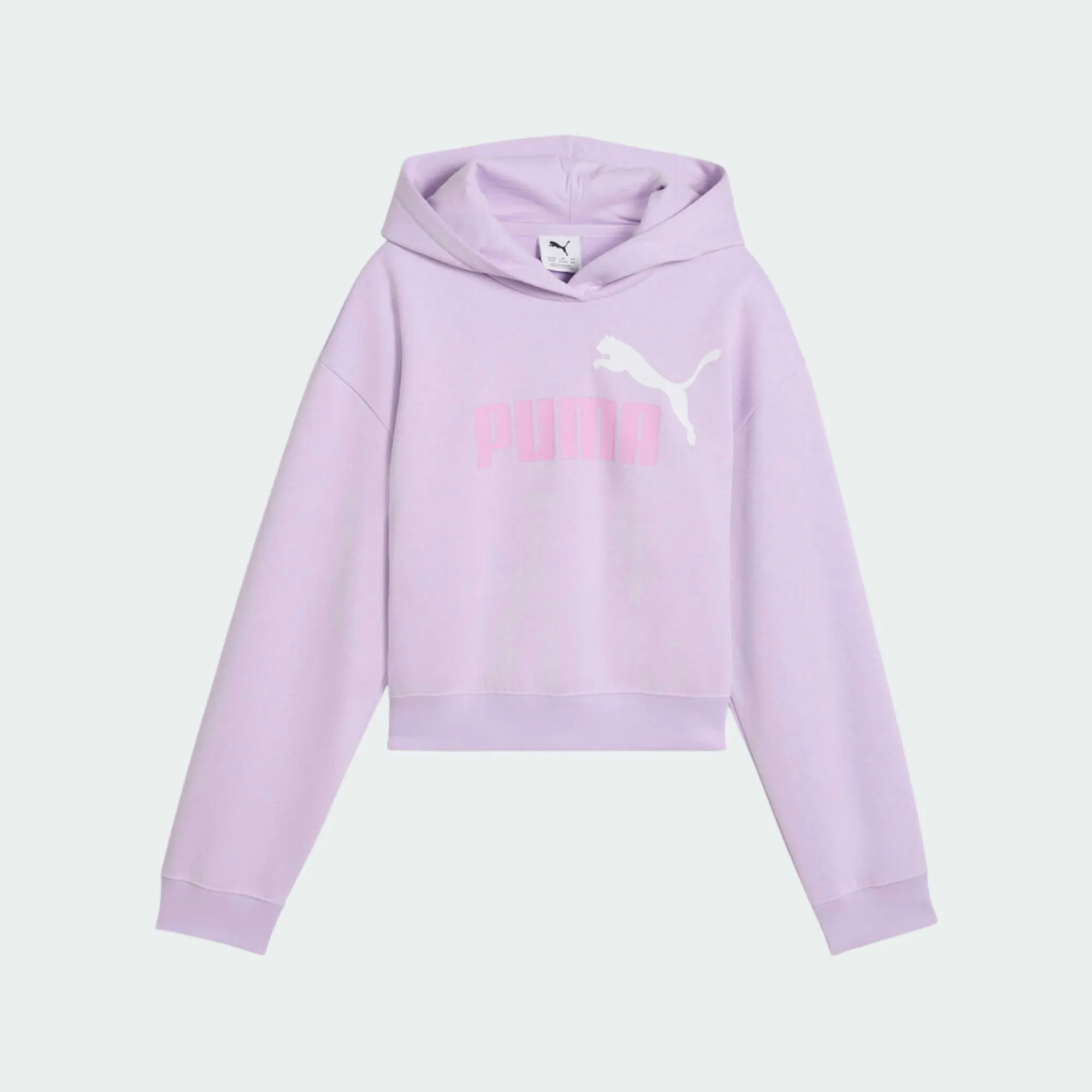 PUMA ESSENTIALS 2 COLOR NO. 1 LOGO  SHORT LENGTH HOODIE GIRLS