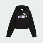 PUMA ESSENTIALS 2 COLOR NO. 1 LOGO  SHORT LENGTH HOODIE GIRLS
