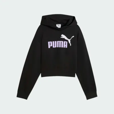 PUMA ESSENTIALS 2 COLOR NO. 1 LOGO  SHORT LENGTH HOODIE GIRLS