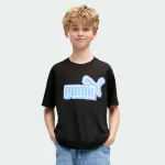 PUMA ESSENTIALS LOGO LAB RELAXED FRONT GRAPHIC TEE BOYS