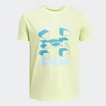 UNDER ARMOUR BOYS SPLIT BIG  LOGO TEE