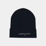 TOMMY JEANS MENS LINEAR LOGO BEANIE